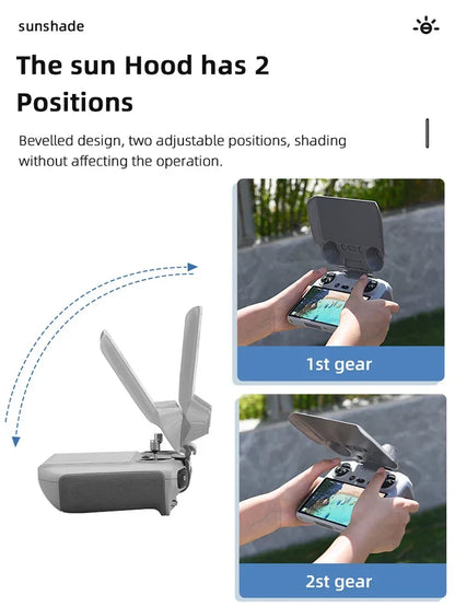 BRDRC Sun Hood Protective Case for DJI Mini 3 Pro/Mavic 3 Cine Classic Screen Protector Anti-Scratch Sunshade Drone Accessories