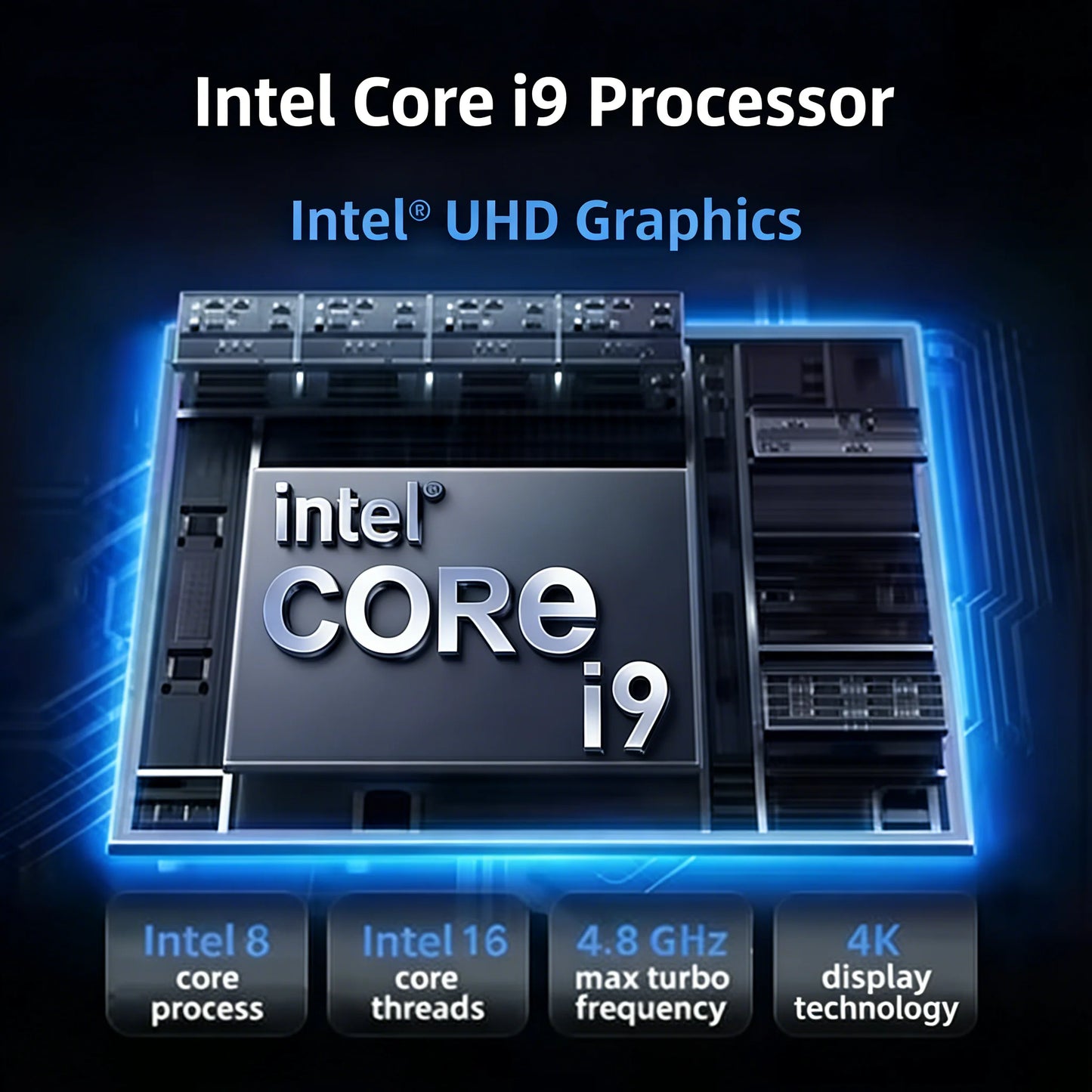 2026 Powerful Mini PC Intel Core I9-8950HK I3-6100 16GB DDR4 1TB SSD Windows 11 WiFi 6 BT5.2 Gaming Office Portable Desktop PC
