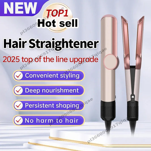 2 IN 1 Hair-care Airstrait Hair Straightener Hair Dryer Negative Ion Hair Styler Long-Lasting Styling Tool Hairdryer Machine