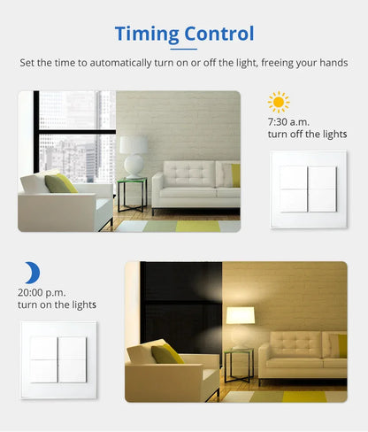 Zemismart Zigbee Interrupter 1 2 3 4 6 Gangs Light Switch Brazilian Wall switches Work with Tuya Smart Life Alexa Google Home