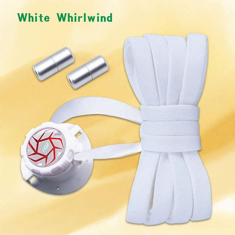Automatic Flat Shoelaces Without ties casual shoes Swivel Buckle Laces Adults Kids Sneakers No Tie Shoe laces