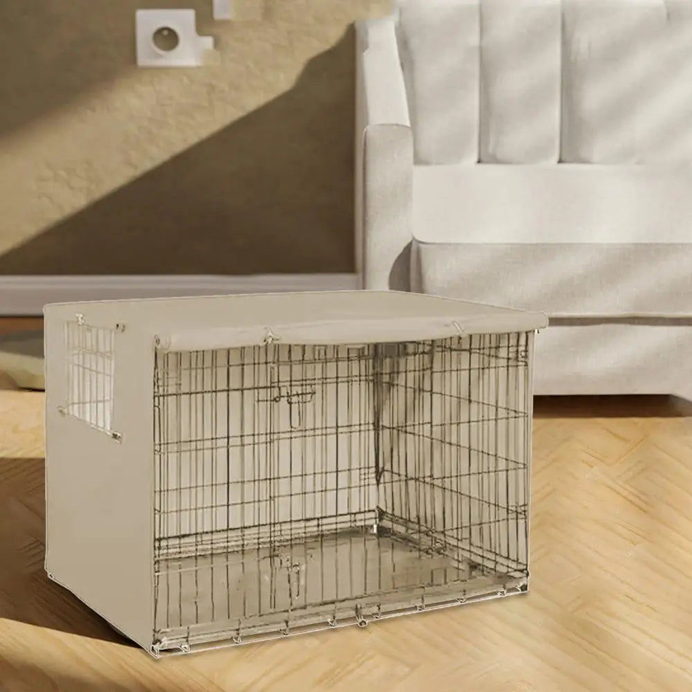 Pet Cage Cover Oxford Pet Crate Cover Pet Crate Cover Windproof Dog Kennel Cover Waterproof Dog Cat Cage Cover For Indoor