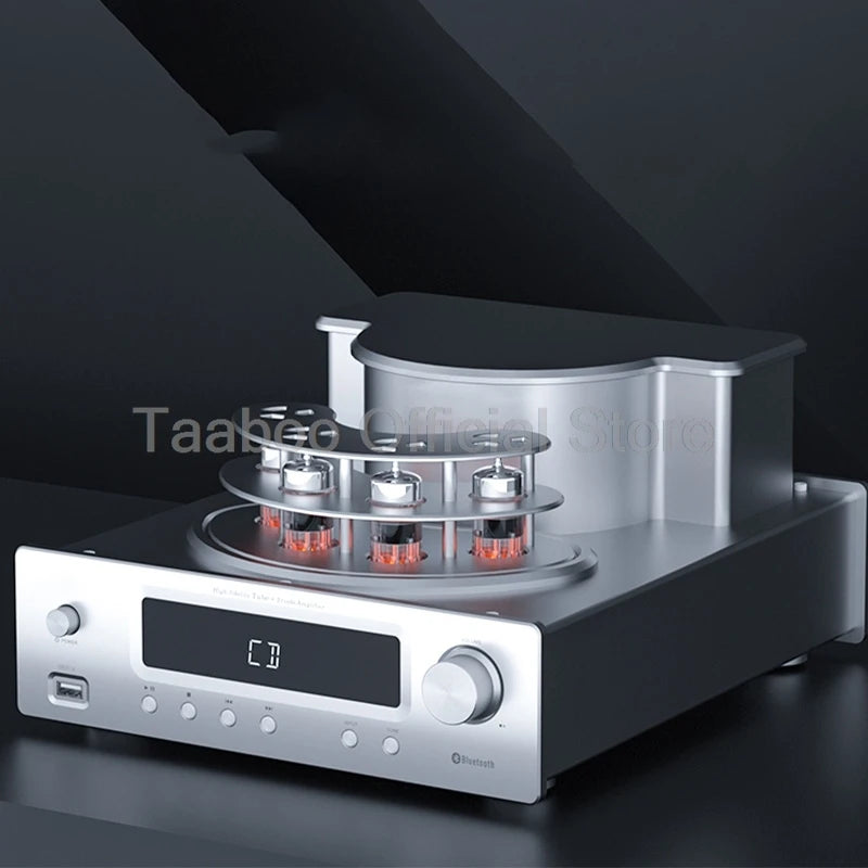 Home Theater Set 5.0 Bluetooth Amplifier 75Wx2 Tube Amp with Aluminum Case 6.5inch Speakers 120W Loudspeakers For Home Studio DJ