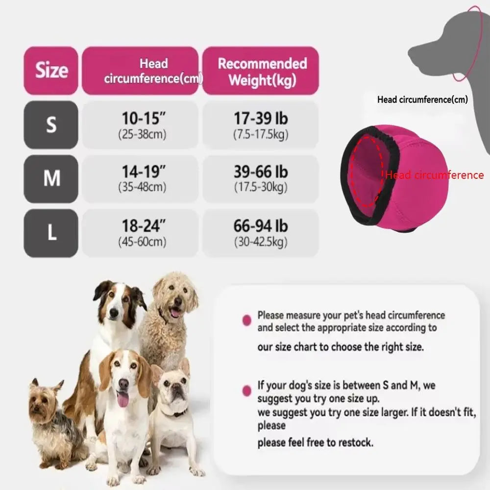 Noise Reduction Dog Ear Covers Hearing Protection Anti-noise Dog Calming Earmuff Waterproof Adjustable Pet Ear Muffs