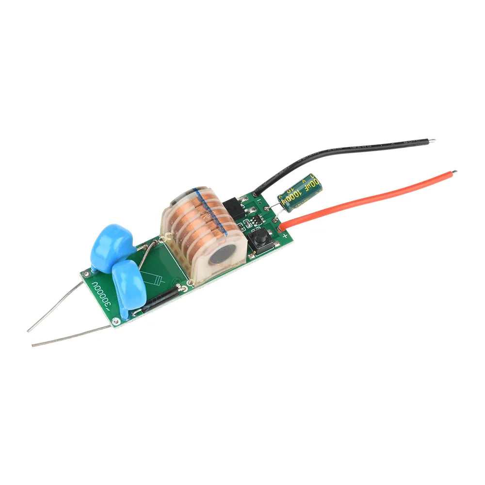 DC 3.3V-5V to DC 15-30KV Arc Igniter High Voltage Module No-load High Power High Voltage Booster Module Adjustable Voltage Coil