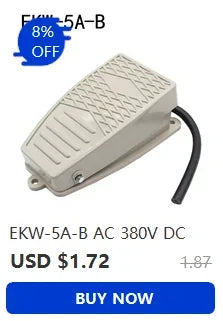 EKW-5A-B AC 380V DC 220V SPDT Momentary Control Foot Pedal Switch for Spot Welding Machine