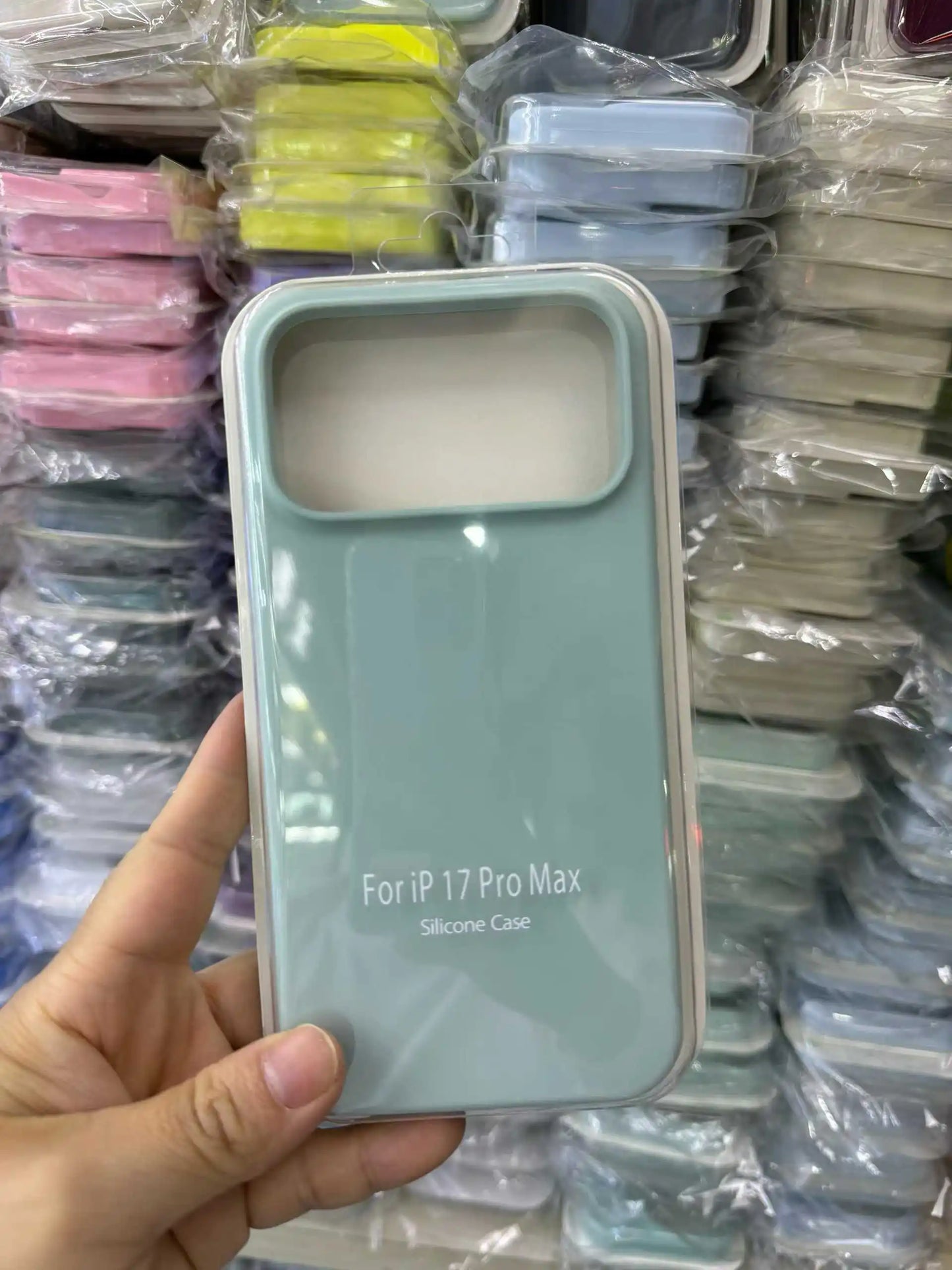 Official Liquid Silicone Skin Feel Case For IPhone 18 Pro Max 17 Pro Air Macaron Solid Candy Colour Color with Packet Box Cover