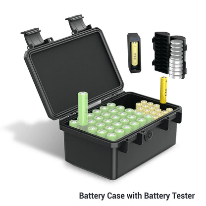Multi Slots 18650/21700/AA/AAA/Coin Battery Case Storage Box Container Holder IP67 Waterproof And Dustproof Battery Storage Box