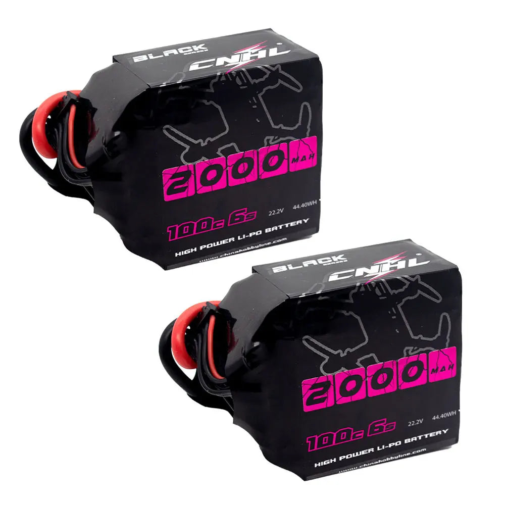 2pcs CNHL Lipo Battery 3S 4S 6S 2000mAh 11.1V 14.8V 22.2V 100C With XT60 Plug For RC Airplane Helicopter Quadcopter FPV Drone