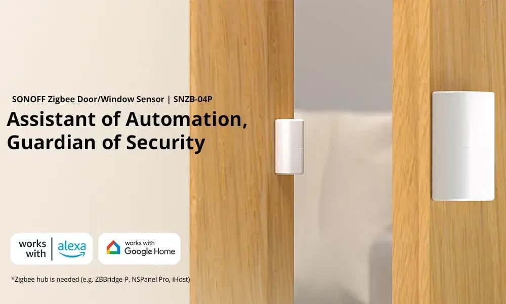 SONOFF SNZB-04P Sonoff Zigbee Door Sensor SNZB 04P Local Smart Scene Linkage Tamper Alert Home Security Work with Alexa Google