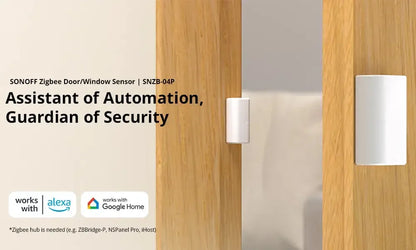 SONOFF SNZB-04P Sonoff Zigbee Door Sensor SNZB 04P Local Smart Scene Linkage Tamper Alert Home Security Work with Alexa Google