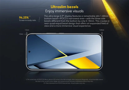 Global Version POCO F8 Ultra NFC 50MP camera 6.9" 120Hz display 6500mAh battery Smartphone Snapdragon 8 Elite Gen 5