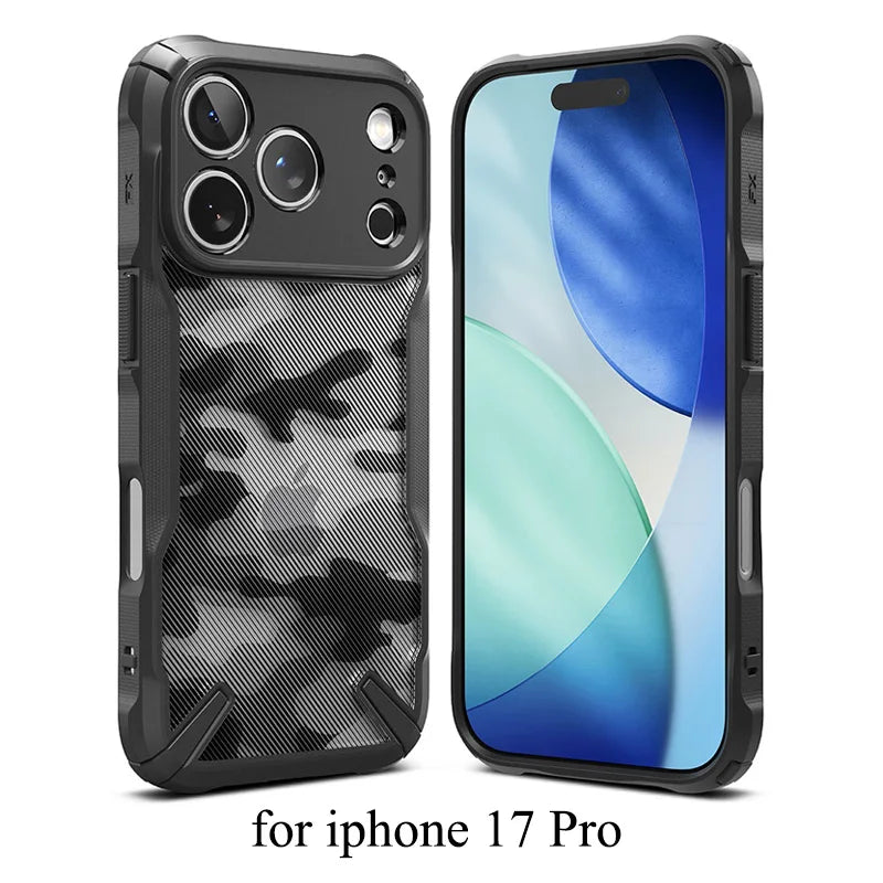 Ringke Fusion-X Compatible with iPhone 17 Pro Case Hard Back Shockproof Soft TPU Frame protector for iphone Cover
