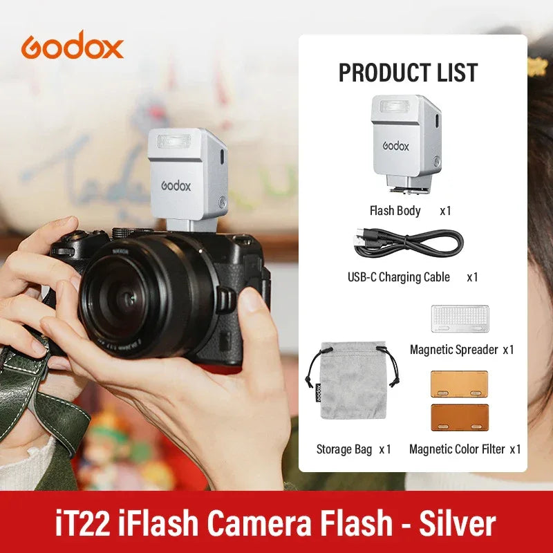 Godox iT20 iT22 C/N/S/F  HSS TTL 2.4G Wireless Touchscreen Pocket Flash for Canon Sony Nikon Olympus Fujifilm