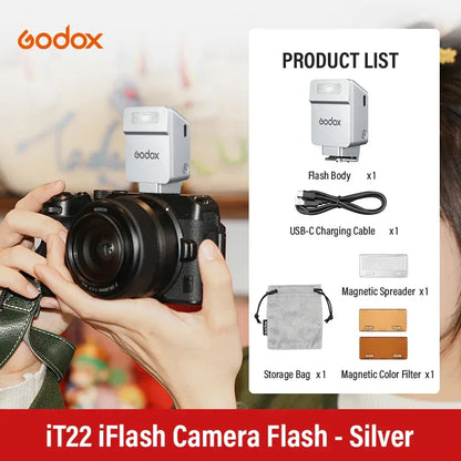 Godox iT20 iT22 C/N/S/F  HSS TTL 2.4G Wireless Touchscreen Pocket Flash for Canon Sony Nikon Olympus Fujifilm