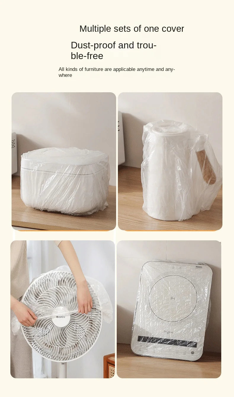 3636 Disposable Dust Cover Household Appliances Extra Large Thickened Fan Rice Cooker Microwave Oven Universal Transparent Cover
