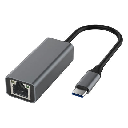 Type-C To RJ45 Gigabit Ethernet Type-C To Ethernet Adapter 10/100/1000Mbps USB Network Card Aluminum Alloy for Computer Desktop
