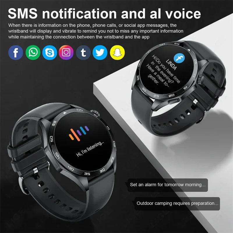 2025 New Blood Pressure Smart Watch Men ECG Monitoring Heart Rate Monitor Women Smartwatch BT Call Fitness Tracker Sport Watches