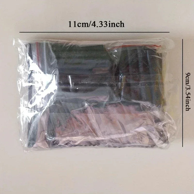 127PCS Heat-shrink Tubing Kit 2:1 black Thermoresistant Tube Electrical Connection Wire Cable Insulation Sleeving