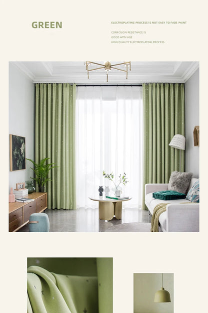 Home Children's Room Blackout Curtain Bedroom Soundproof Drapes Large Area Balcony Bay Window Curtains Modern Living Room Drape