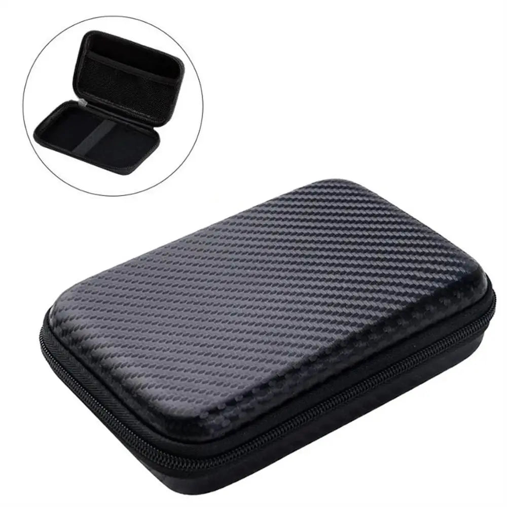 Portable Phone Charger Zipper Bag EVA Protection Case Hard Disk Data Cable Headphone Storage Pocket Pouch Travel Storage Box