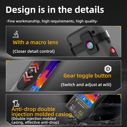 BSIDE SH7 320*320 Thermal Imager Camera 20000 Counts Touchscreen Digital Multimeter 2 in 1 IR Camera for Macro lens Repair PCB