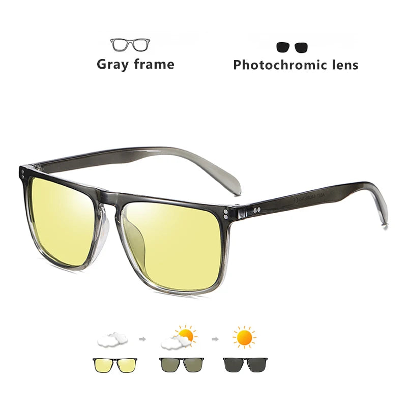 Fashion Blue-Light Shifting Sunglasses Micro-Rivet Design for Driving & Urban Escape Anti-Glare Daily Travel Essentials