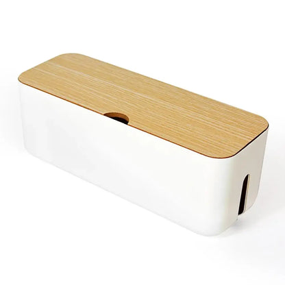 Cable Storage Box Power Strip Wire Case Anti Dust Charger Socket Organizer Network Line Storage Bin Charger Wire Management New