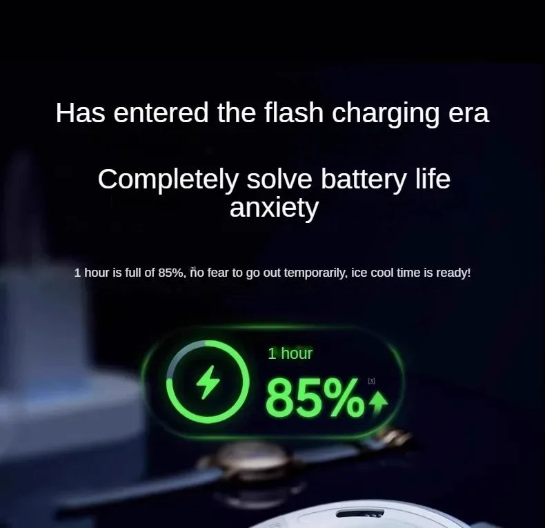New hanging neck refrigeration mini air conditioner portable portable small electric fan lazy long battery life wearable