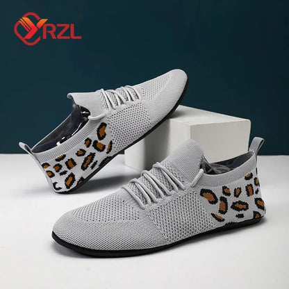 YRZL Mens Mesh Loafers Soft Driving Moccasins High Quality Flats Male Walking Shoes Breathable Mesh Casual Loafers Mens Shoes