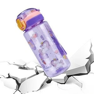 Dinosaur Themed Camping Bottle For Water Drinking Cup With Straw 600ml BPA Free Leakproof Kids Sports Bottle Lightweight Durable