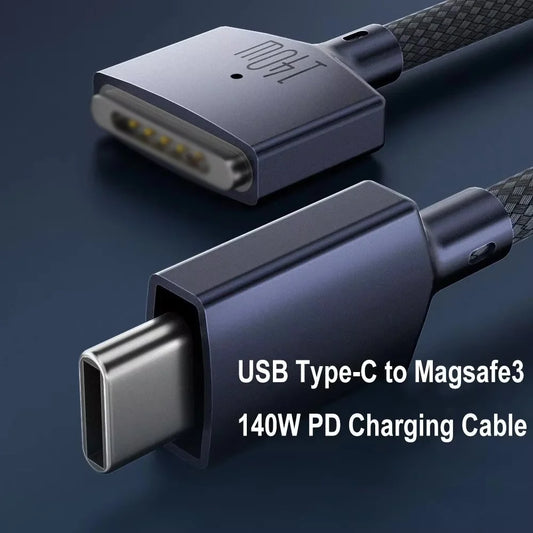 140W 200cm 78.7" USB Type C to Mag safe 3 Magnetic PD Charger Cable Laptop Charging Cord Converter for MacBook Pro Air Magsafe 3 by PDG ibma