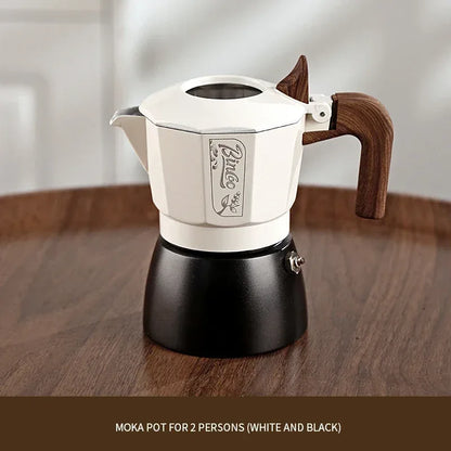 Bincoo Dual Valve Moka Pot Espresso Maker Electric for Home Camping Coffee Extraction Tool Italian Barista Tool Espresso Machine