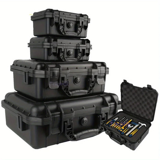 1pc Waterproof Hard Carry Case Bag Tool Case With Pre-cut Sponge Storage Box Safety Protector Organizer Hardware Toolbox by PDG ibma