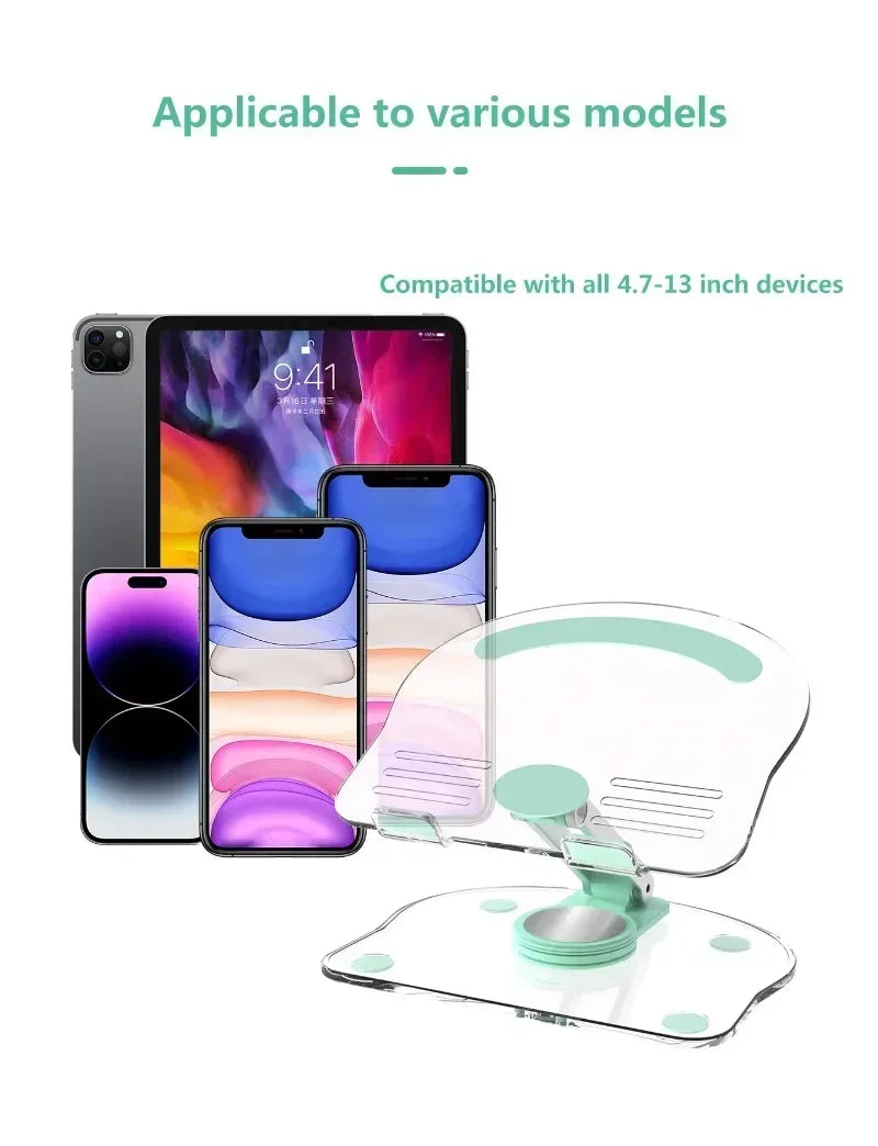 Foldable Tablet Support Office Desk Cell Phone Stand Telephone Versatile Grey Mobile Bracket