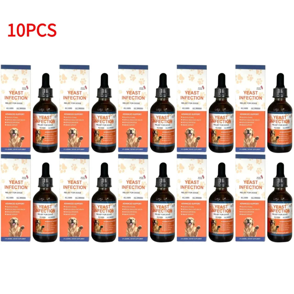 60ML 3Kinds Dog Pet Drops Gentle Care Supplement To Maintain Healthy Coat and Skin for Dogs Herbal Drops PET CARE