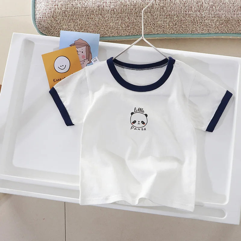 Children's Clothing T-shirt For Boys Girls Summer Cotton Fruit Print Short Sleeve Toddlers Tops Tees Soft Kids Clothes