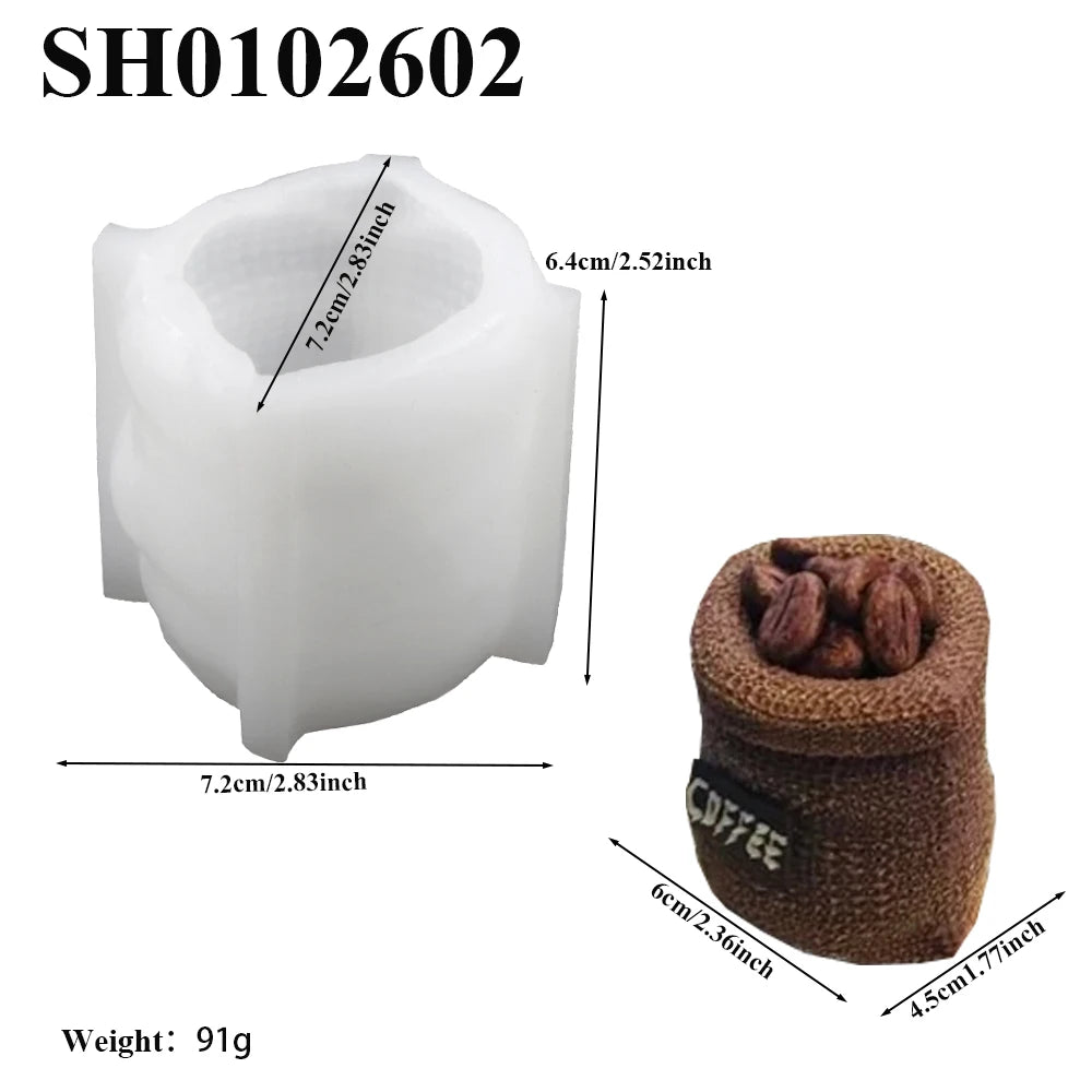 Coffee Bean Bag Design Silicone Cake Mold Chocolate Moulds Party Dessert Baking Tools Mousse Cake Mold Kitchen Pastry Supplies