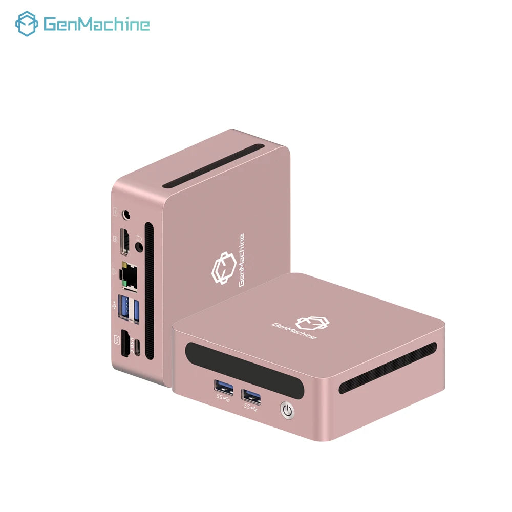 GenMachine Mini PC AMD Ryzen 5600H 5700U 5800H 5800U ES Windows 11 Ryzen DDR4 WiFi6 Gaming Pc Diy Gaming Computer