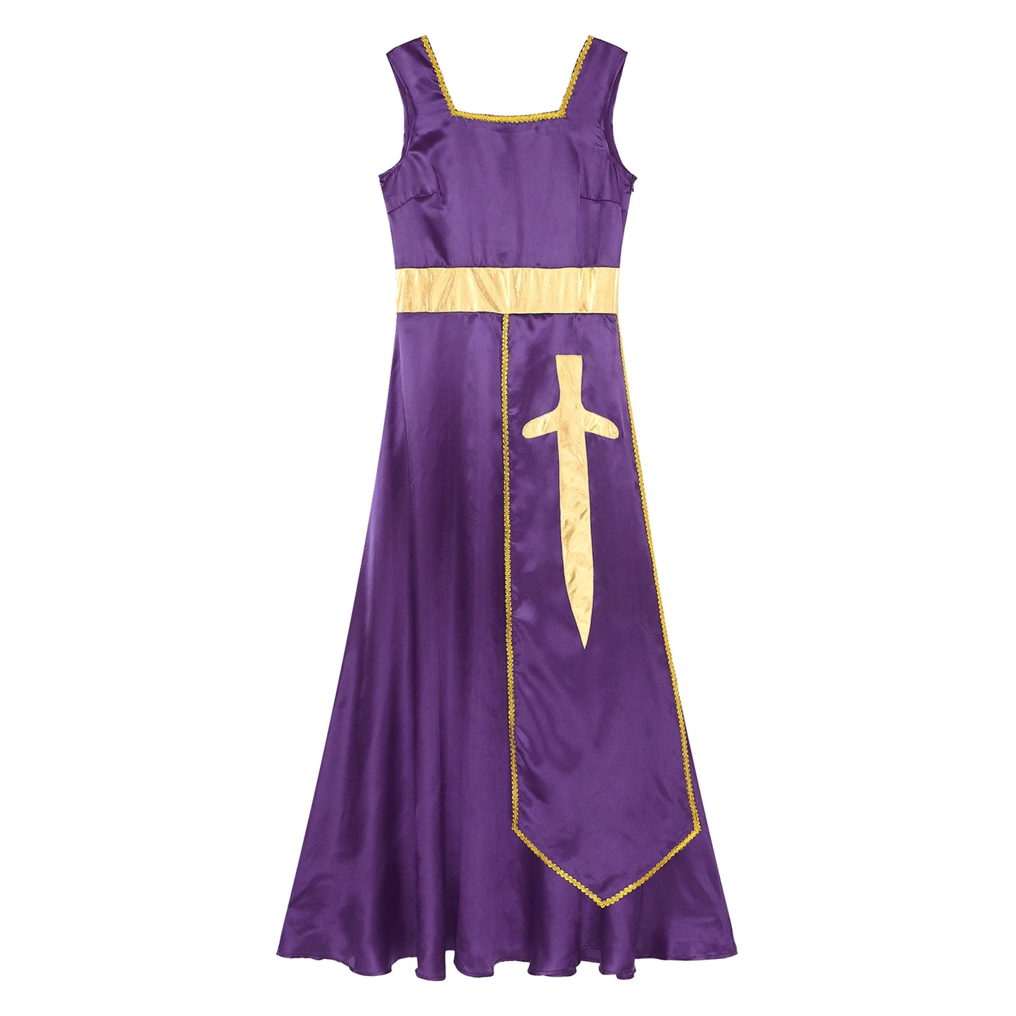 Women Robe Praise Lyrical Dance Dress Church Choir Worship Liturgical Performance Costume Sleeveless Tunic Gown Dancewear Clothe