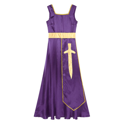 Women Robe Praise Lyrical Dance Dress Church Choir Worship Liturgical Performance Costume Sleeveless Tunic Gown Dancewear Clothe