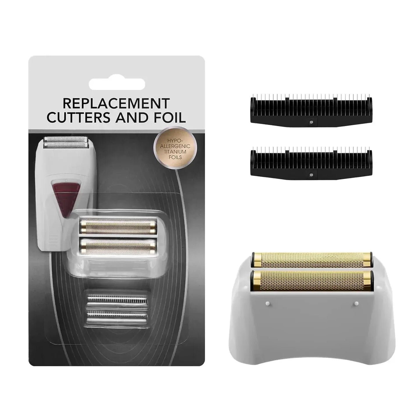 Electric Shaver Replacement Foil and Cutters Fit For Andis 17150(TS-1)，17155，17200  Replacement Accessories Head Blade