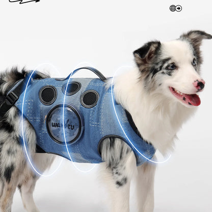 Pet Backpack for Dogs Breathable Pet Harness for Small Medium Large Dogs Portable Cycling Dog Carrier