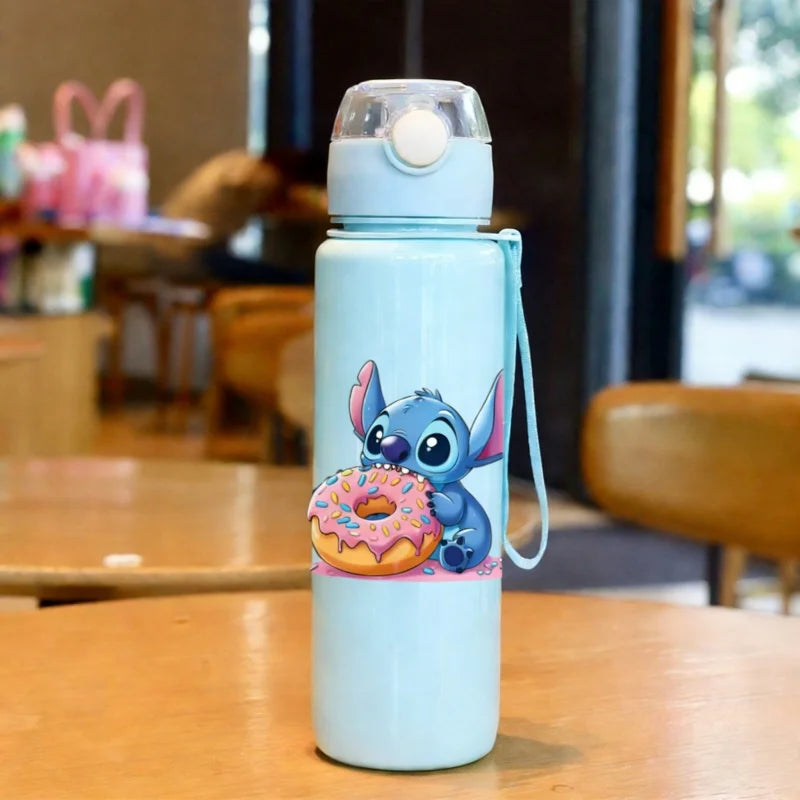 3D Printed Cartoon Pattern Water Bottle, Durable Reusable, Adorable & Fun,Portable Water Bottle for Outdoor Activities Perfect