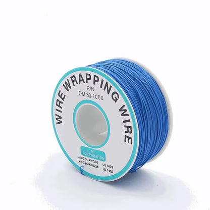 1Pcs 250M 30AWG Wire Cable 8 Color PCB Soldering Fly Iine Breadboard Jumper Colored Insulation Wrap Cable Tinned Pure Copper