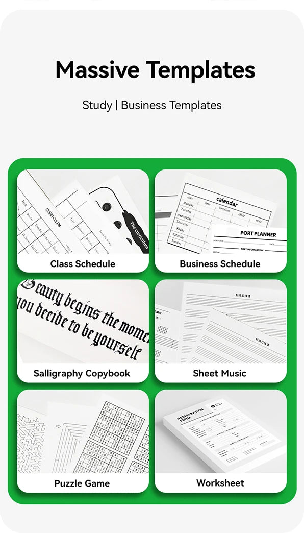 PeriPage P80 Portable Printers Wireless for Travel, Bluetooth Mobile Printer Portable Compatible with Phone & Laptop