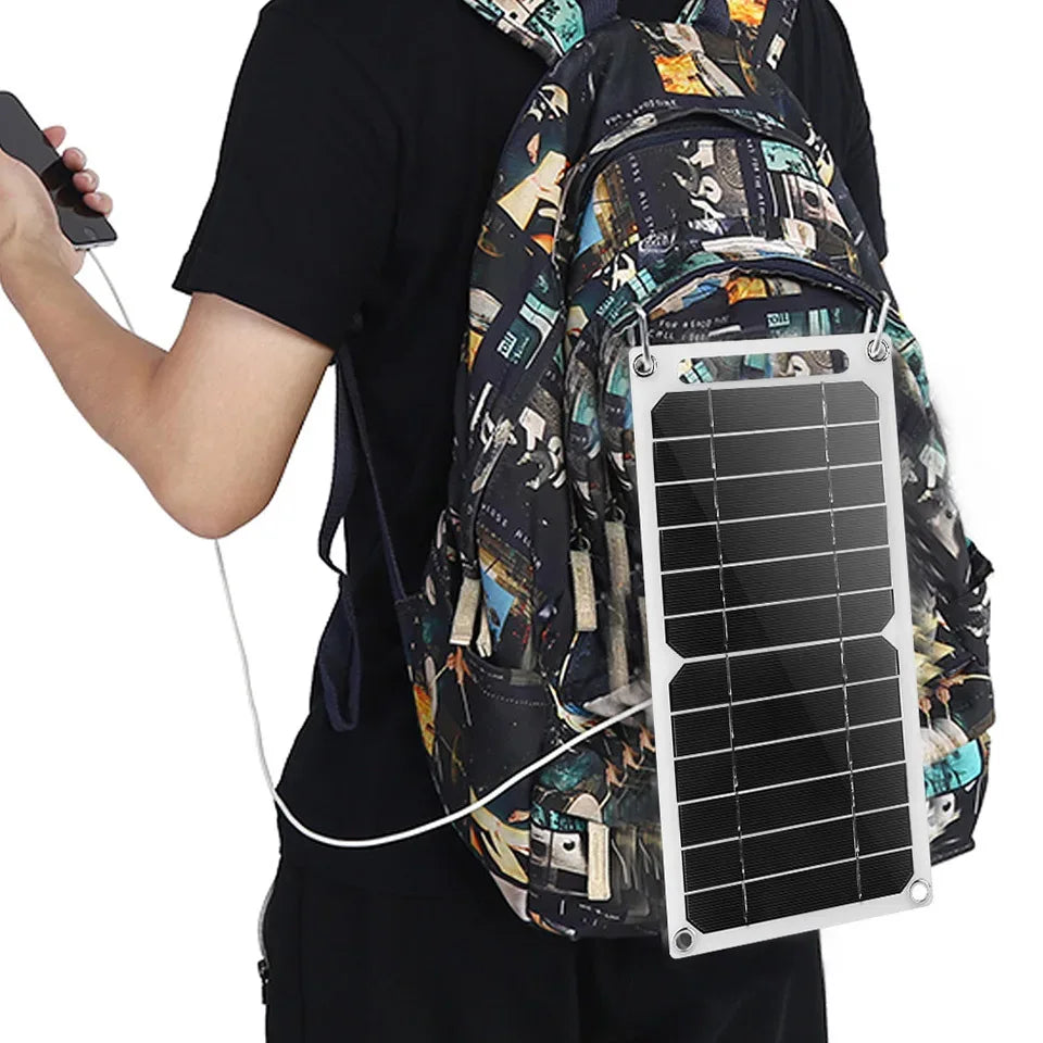 5W 35W 6.8V Portable Waterproof Solar Panel USB Charger for Camping Hiking Phone Battery Bank Mobile Charging