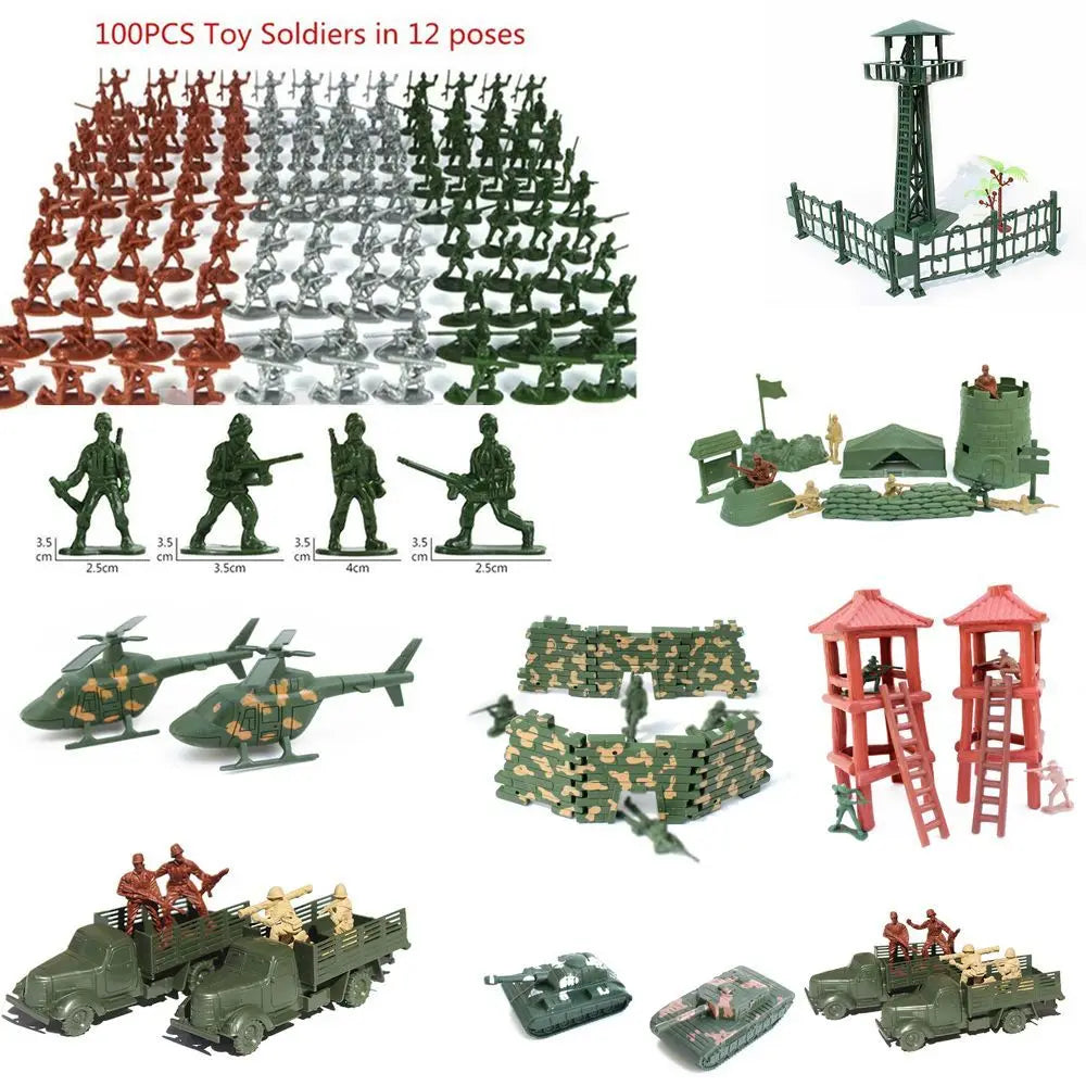 1Set Military Scene Accessories German Army Base Barbed Wire Building Block Fence Isolation Net Door Parts MOC Bricks Toys Kids