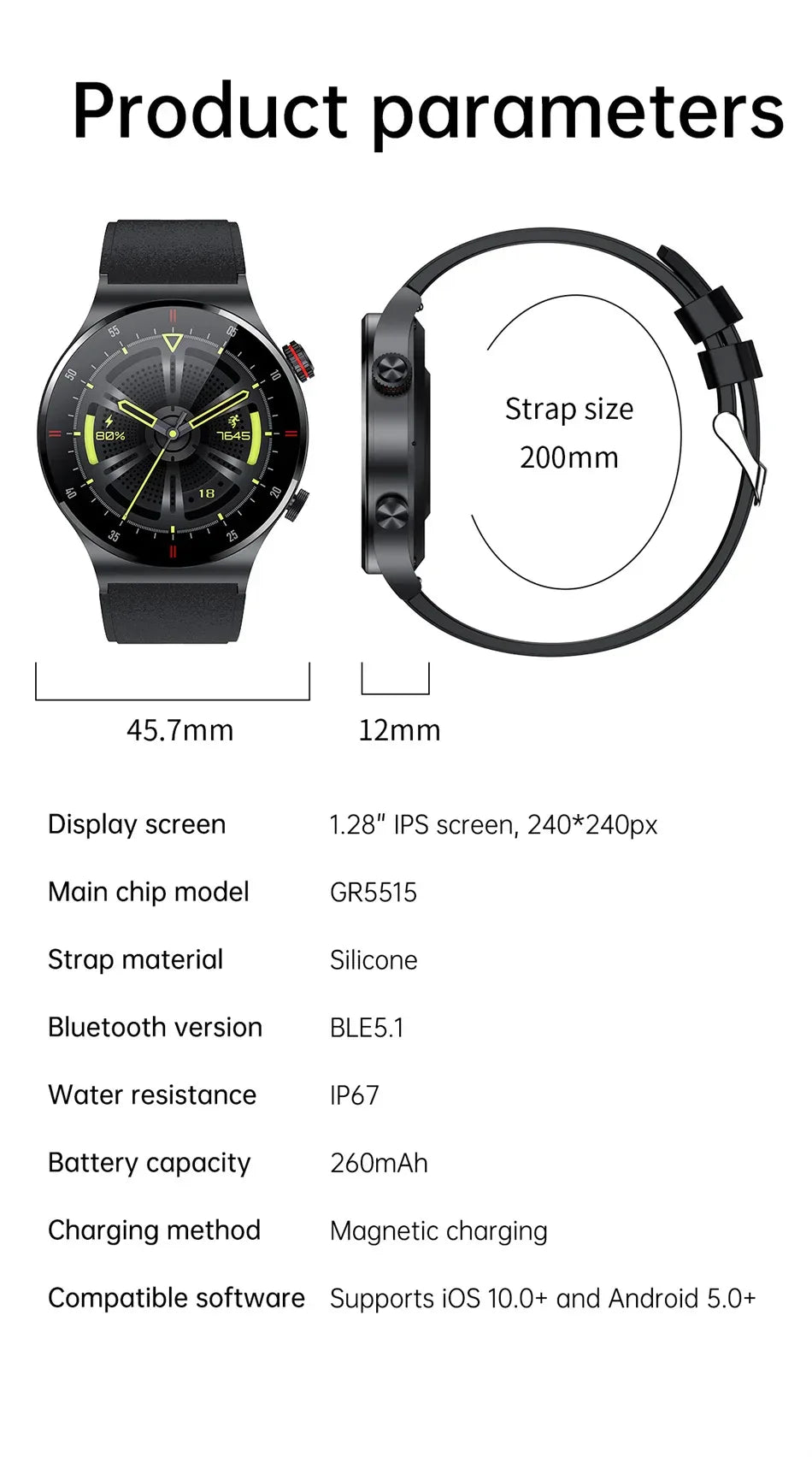 2023 New Bluetooth Call Smart watch Men Full touch Screen Sports fitness watch Bluetooth is Suitable For Android ios Smart watch