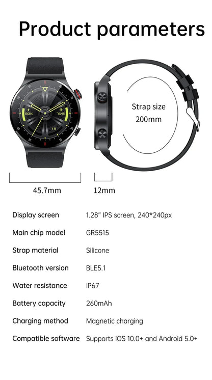 2023 New Bluetooth Call Smart watch Men Full touch Screen Sports fitness watch Bluetooth is Suitable For Android ios Smart watch